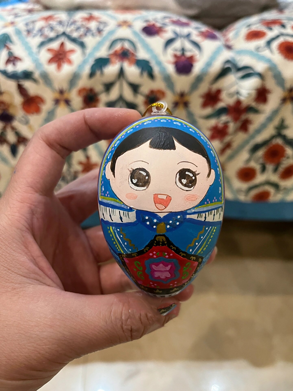 三月三|手绘彩蛋——壮族小阿妹鸡蛋画04 三月三活动怎么能少得了画