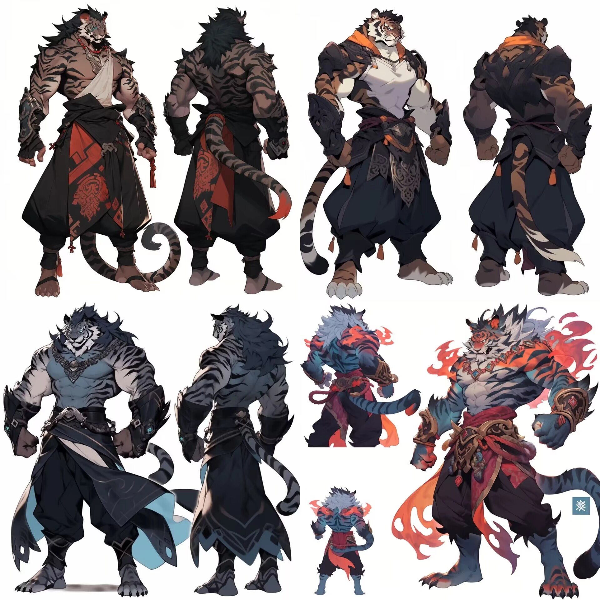 虎人/龙人一组!