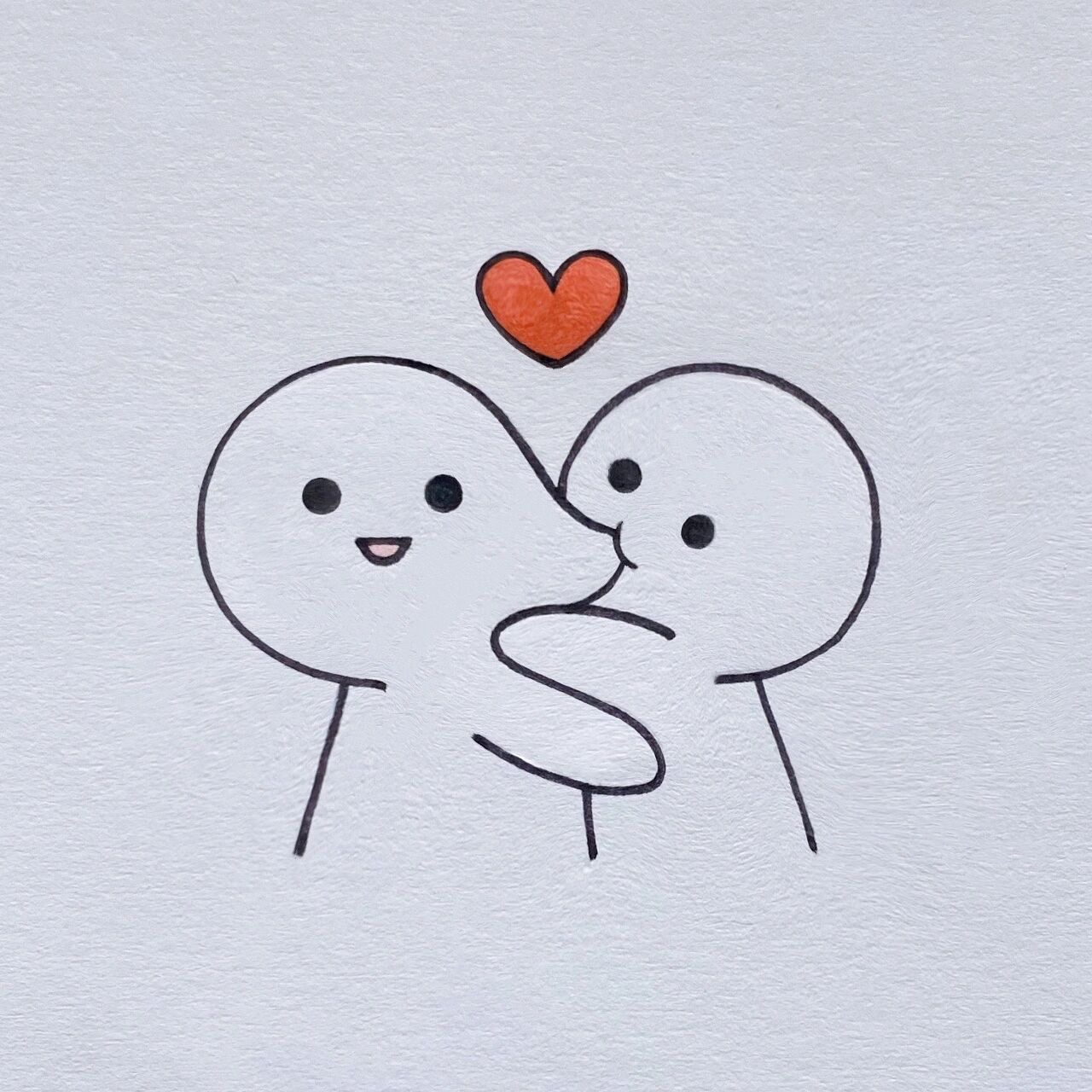 亲你一口00简笔画教程