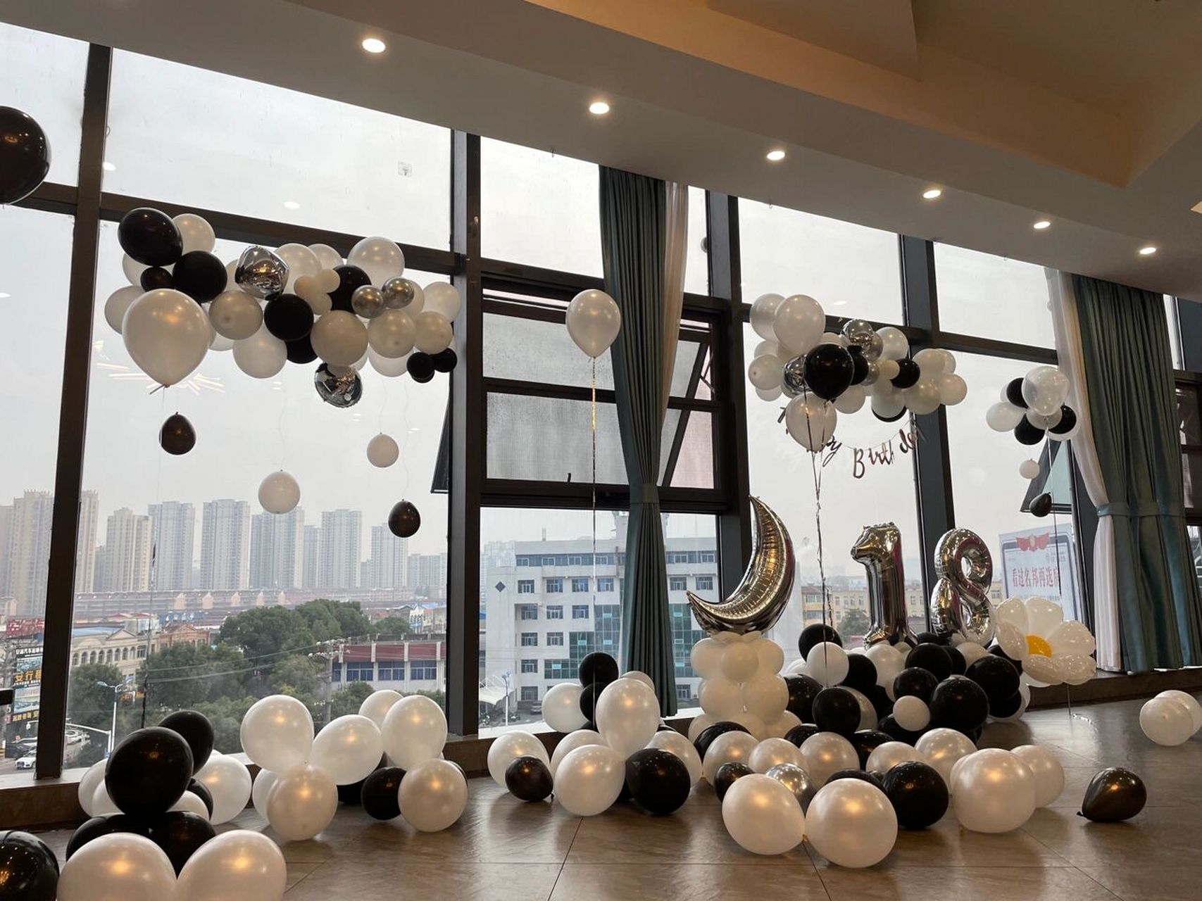 生日气球布置小预算包厢款 这款又被翻牌了 霍邱小预算包厢款布置