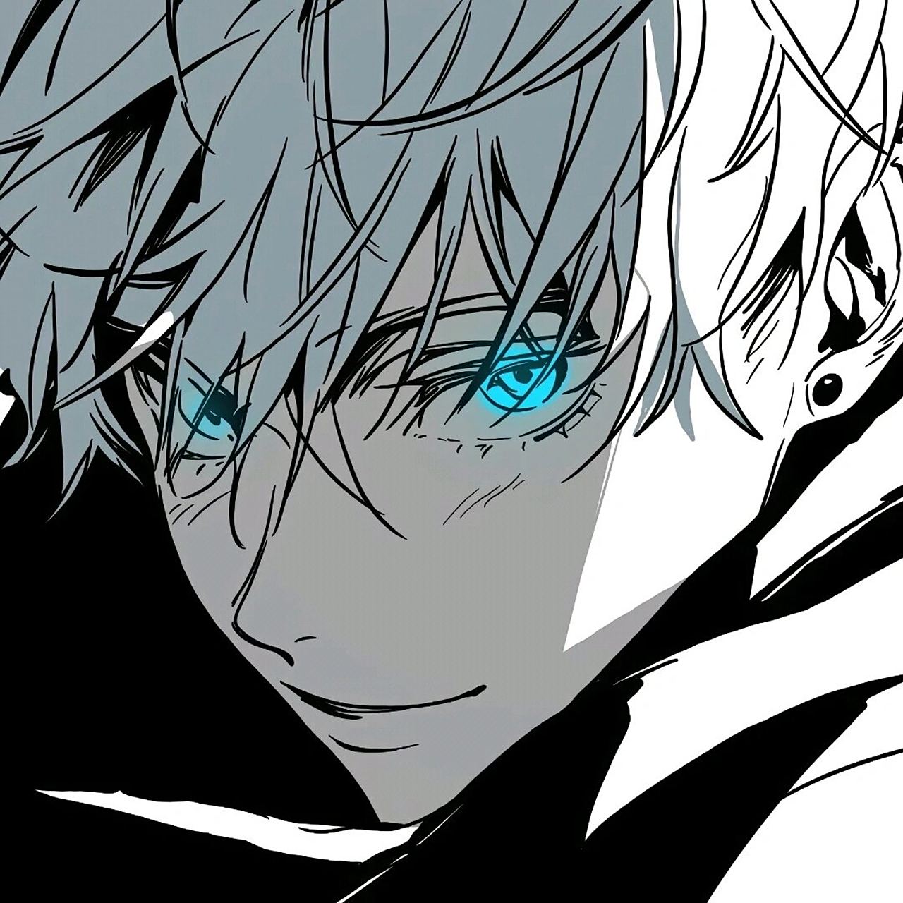 五条悟黑白头像