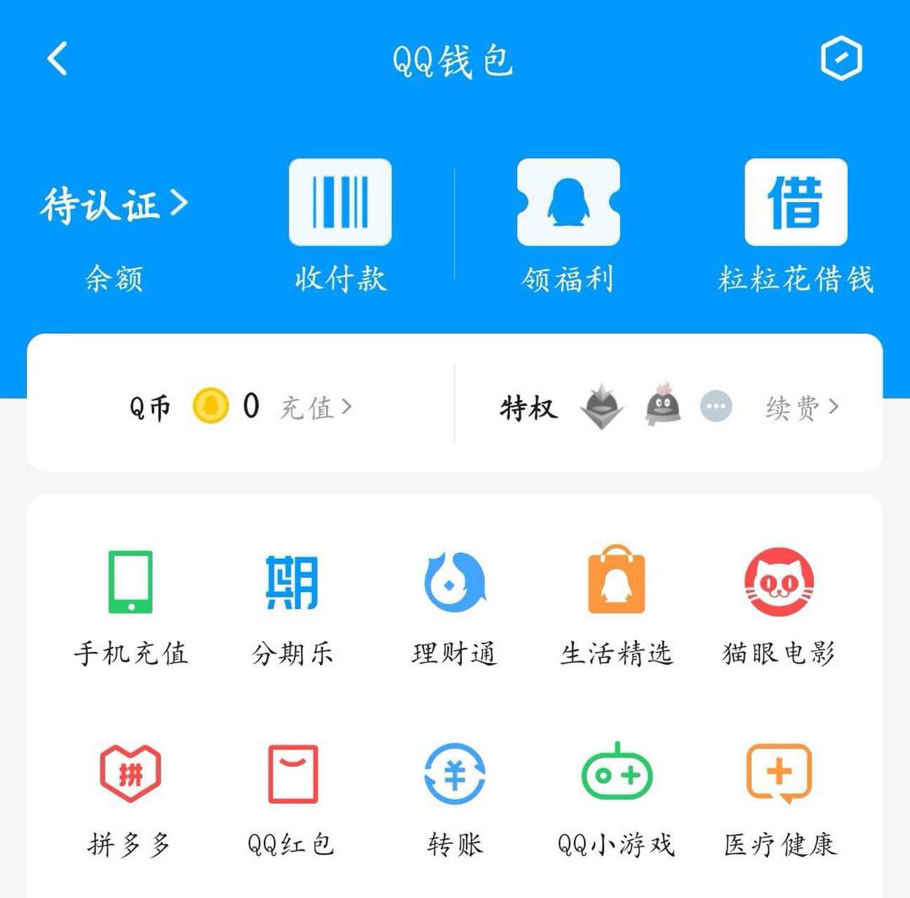 qq钱包1000元截图图片