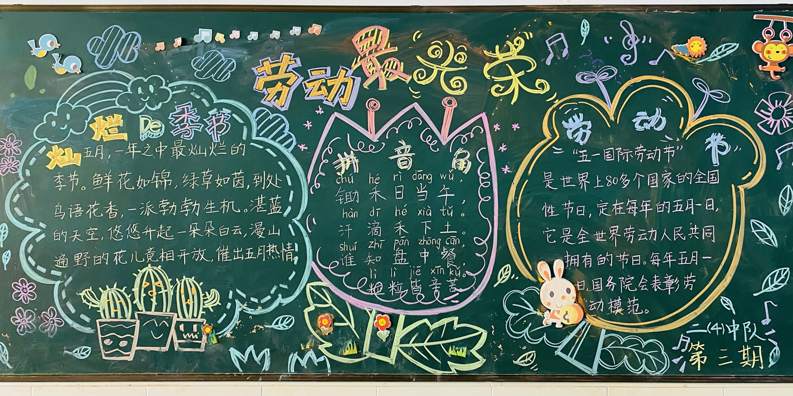 黑板报 | 劳动最光荣 真呀么真好看 哈哈哈哈 自我感觉良好