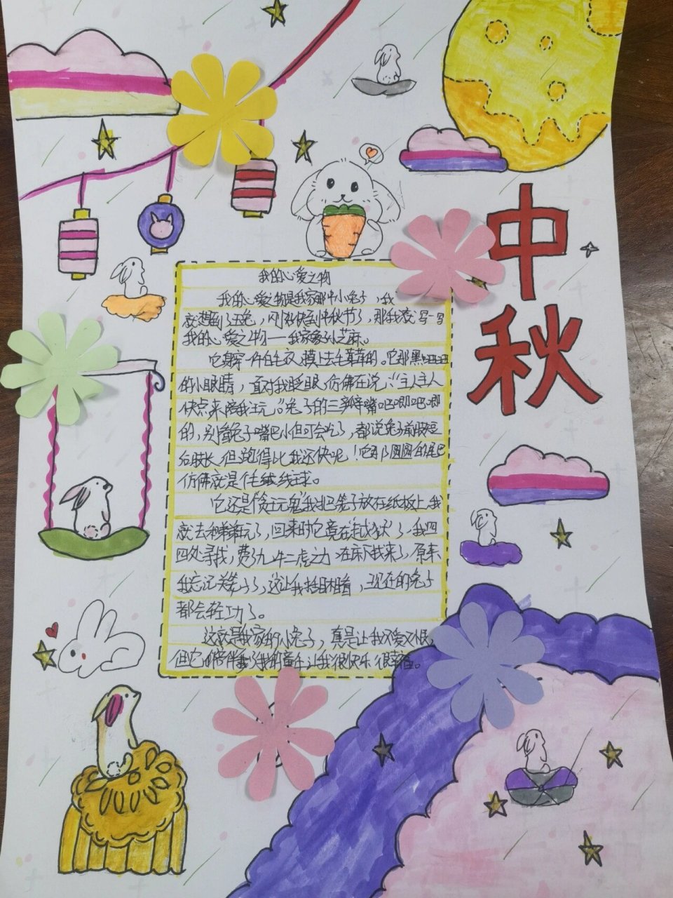 我的心爱之物手抄报(1) 97第一单元学习结束,孩子们"我的心爱之物"