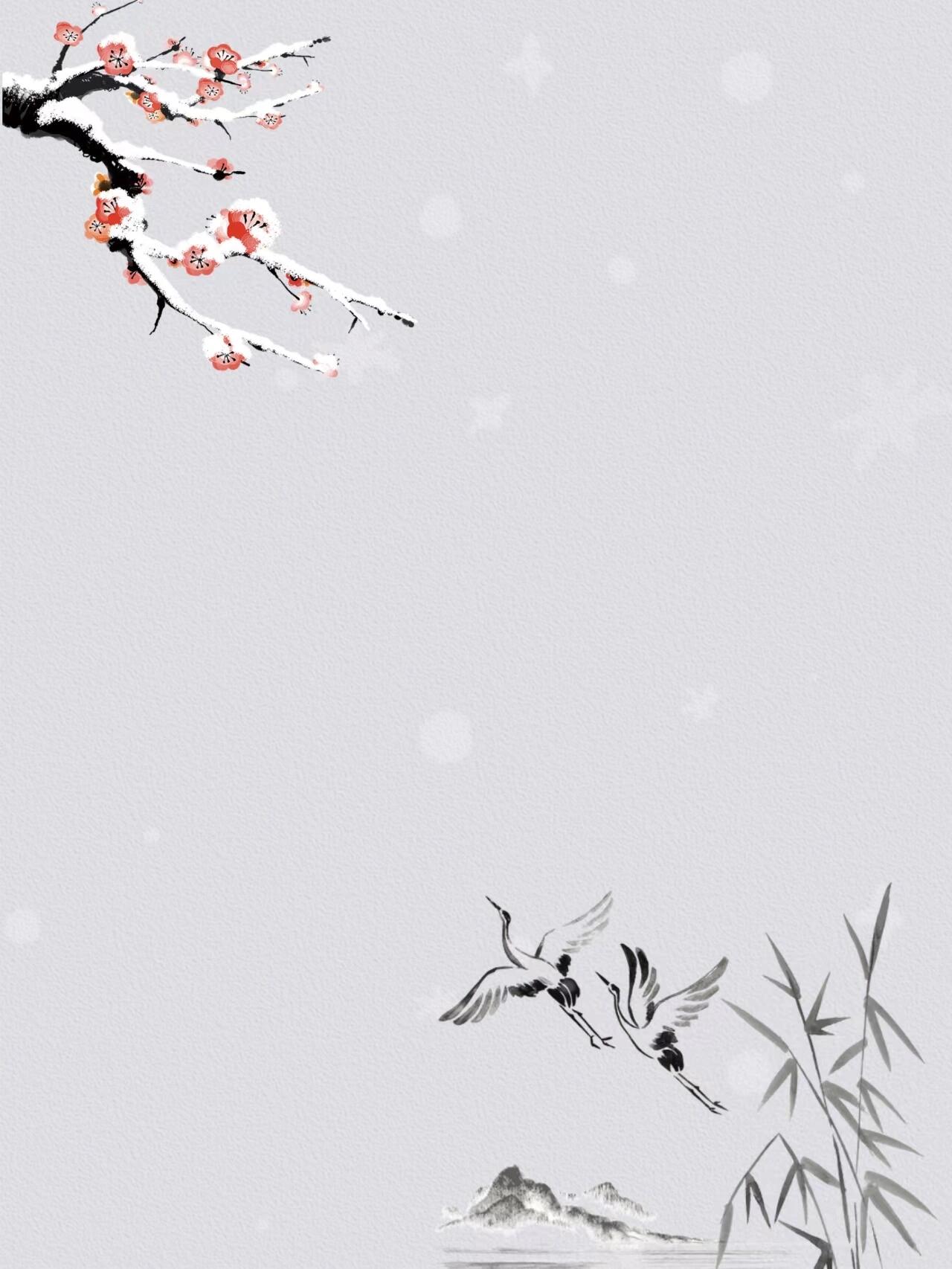 简约古风系列文案底图,朋友圈背景图