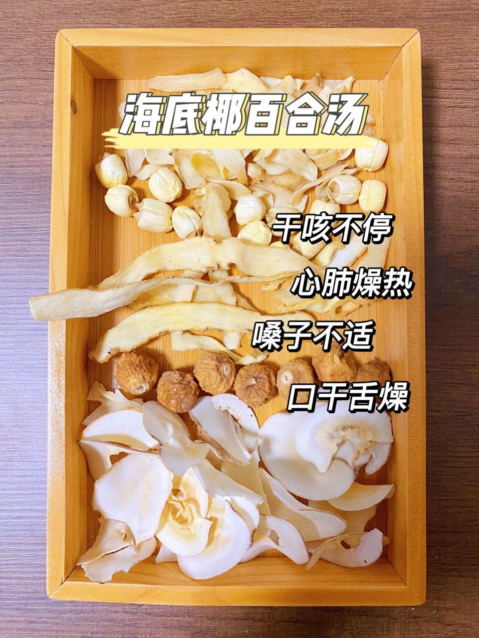 海底椰百合汤|养肺03·润燥·干咳不停快试 清明过后随着温度升高