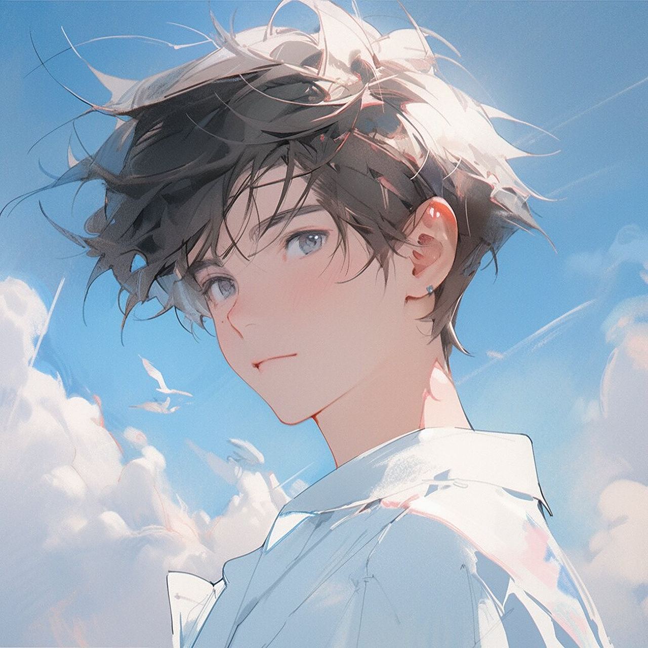 男生头像—好运连连 "一聚一散最伤神,还不如不聚的好,所以向来喜散不