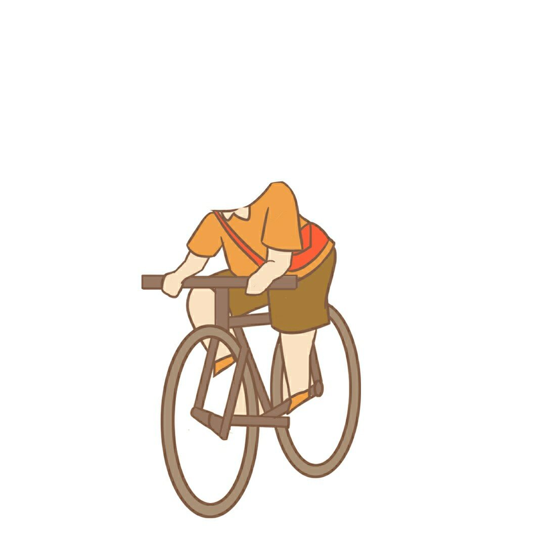 女孩可爱卡通头像抠图素材无头小人