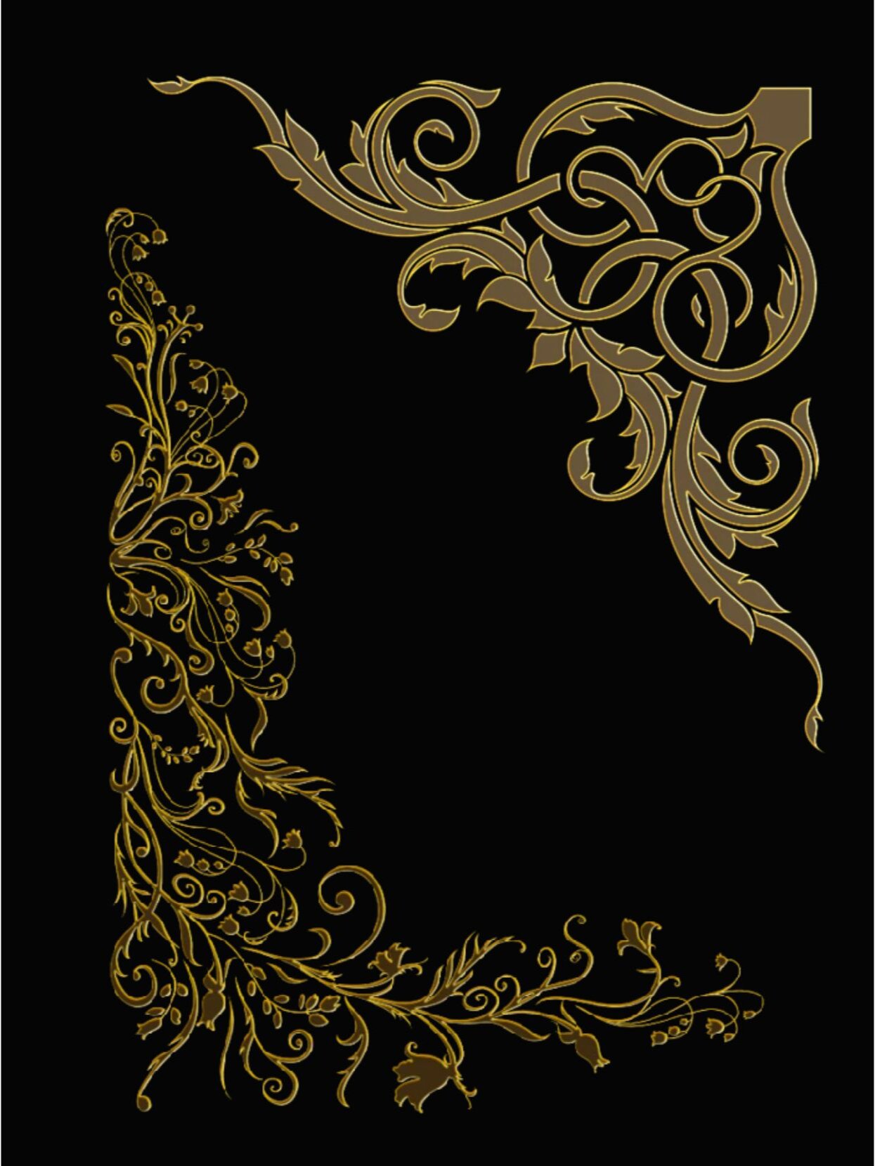 今天分享几组中式 欧式经典复古花纹花边免扣图,典雅金色