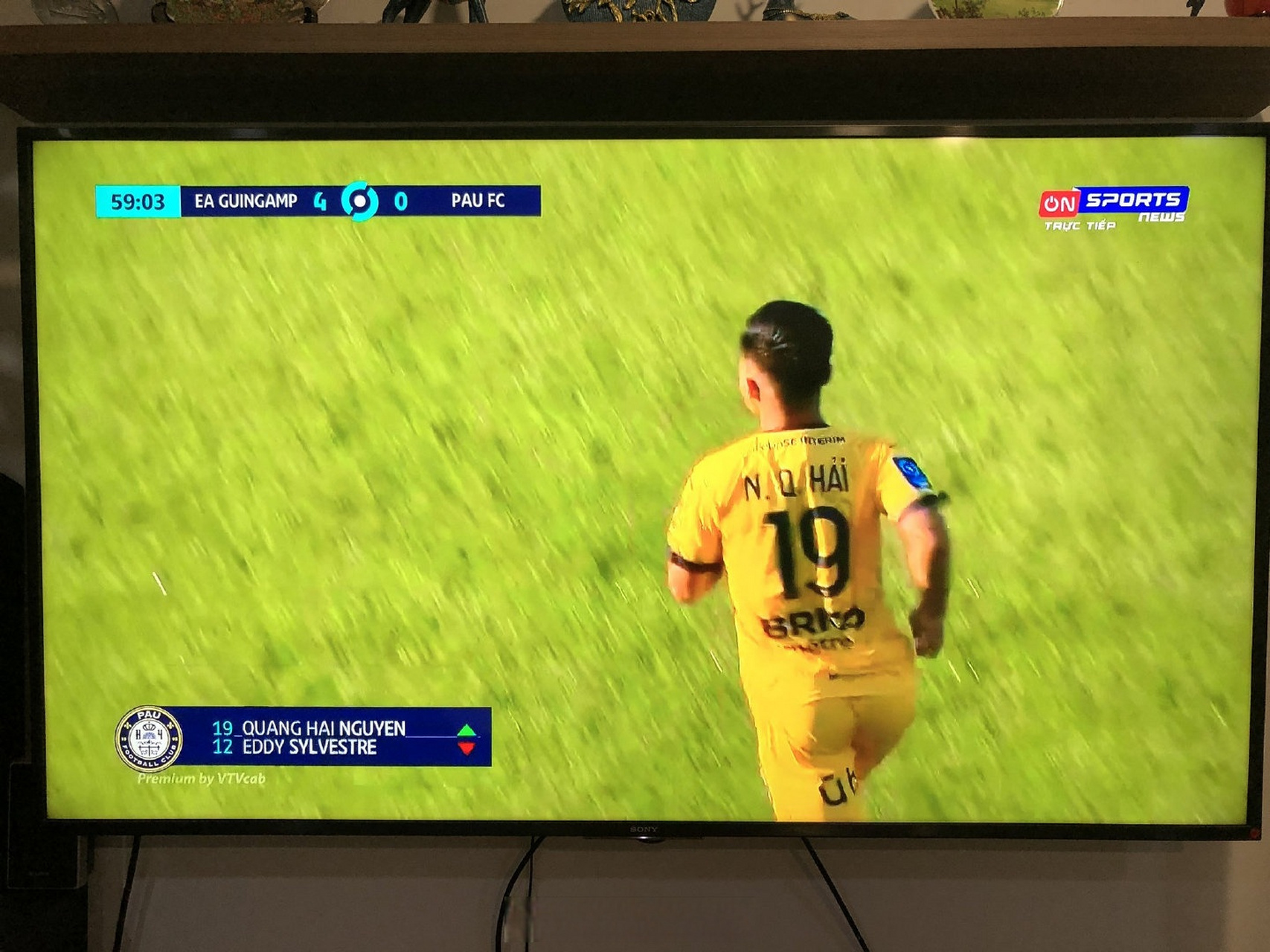 法乙首轮,甘冈4-0波城,阮光海第60分钟出场,11次触球,2次威胁传球.