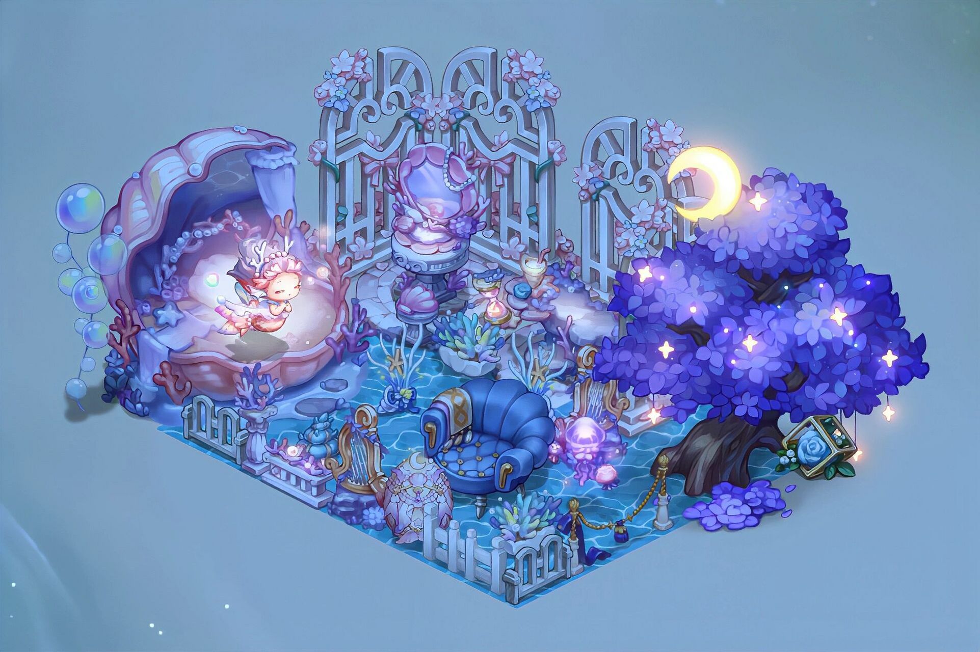 奥比岛|海神的寝殿(建在海上更好看) 海神阿佩诺潘的寝殿与众神最大的