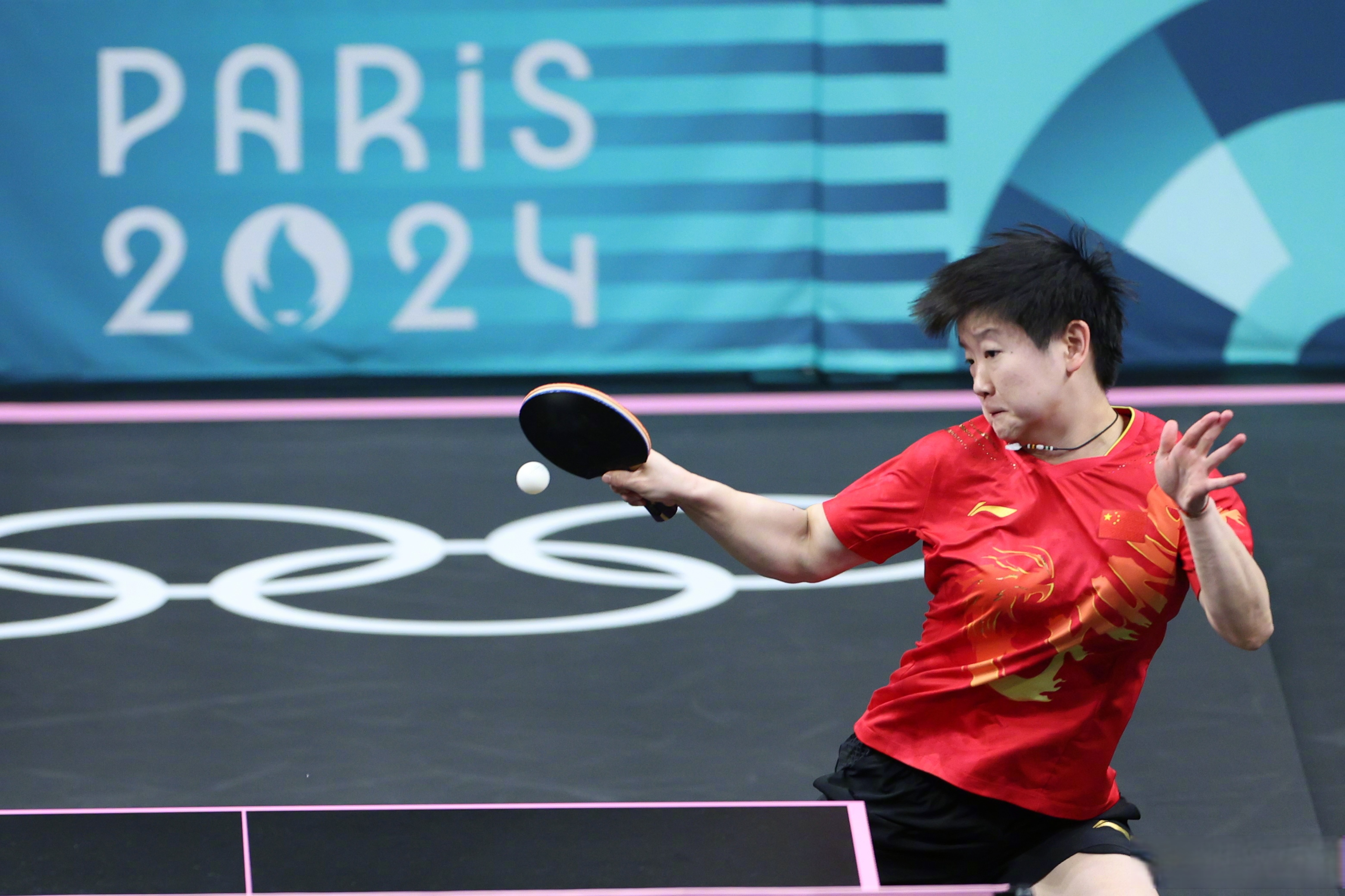 孙颖莎第二盘3比0#】巴黎奥运会乒乓球女团决赛第二盘,中国队孙颖