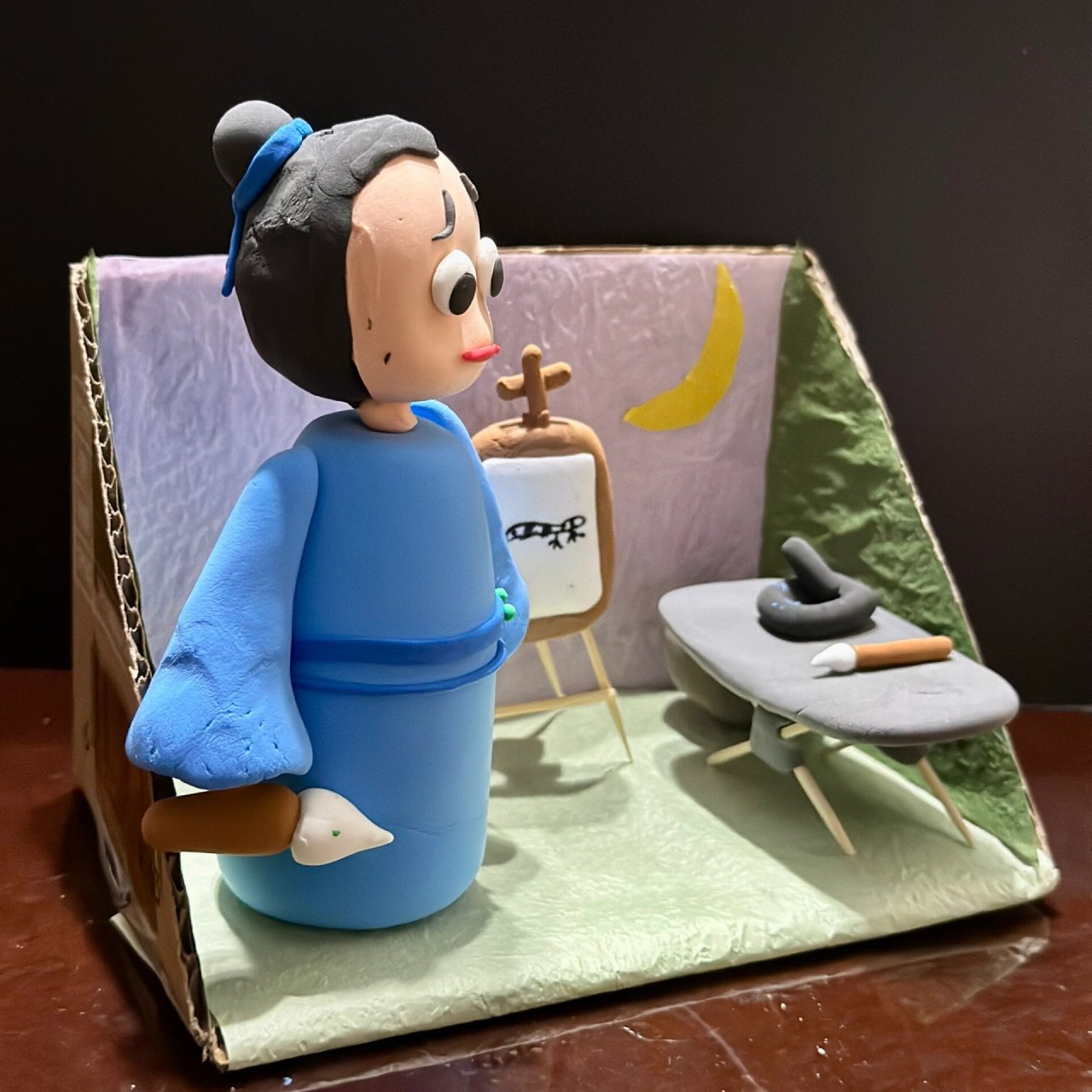 【超可爱】用黏土做的成语故事《画蛇添足》 99南南童鞋用黏土做出
