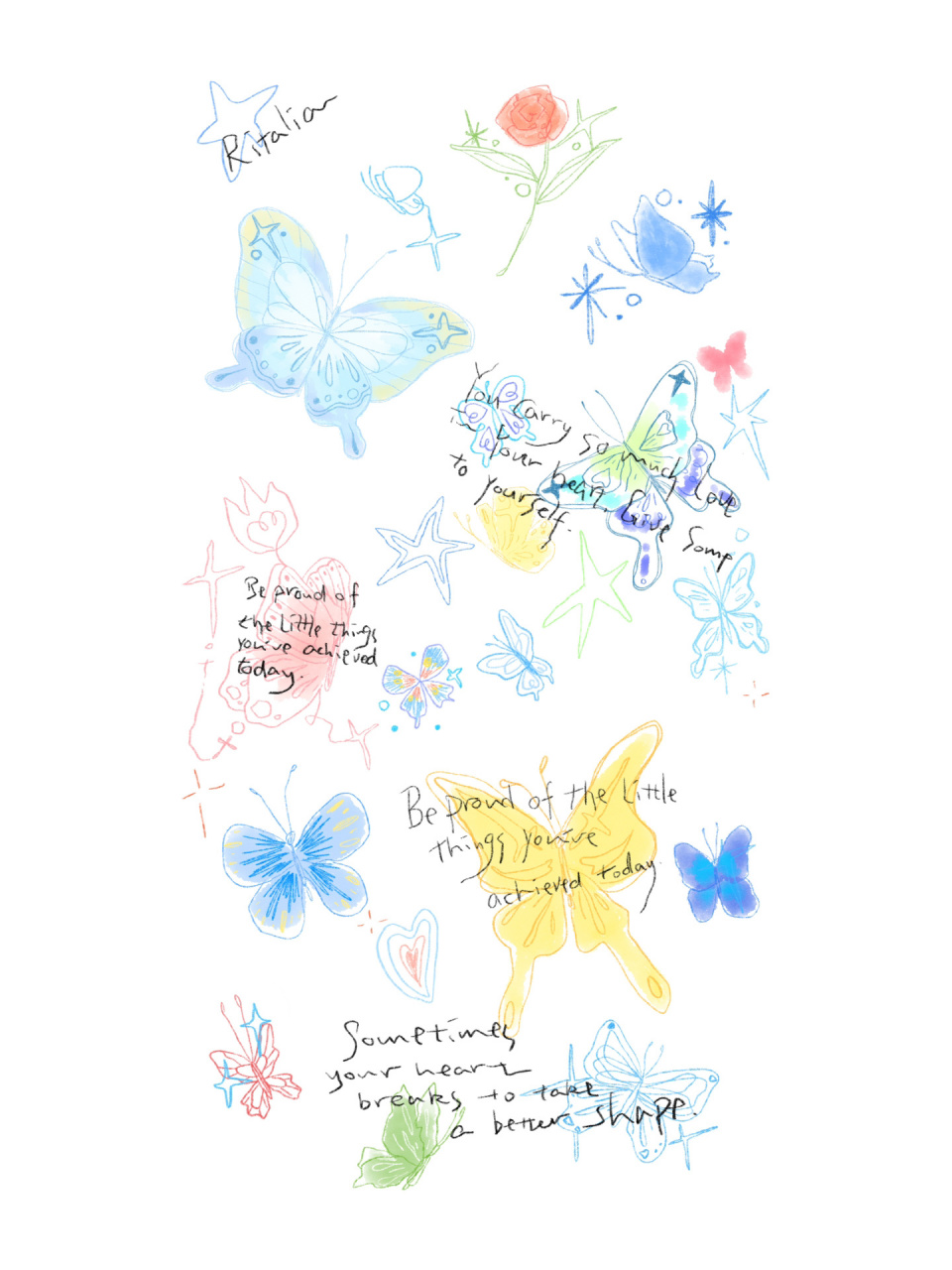 midnight butterfly03 一些灵感小蝴蝶 必须一口气画完 圆tu在01