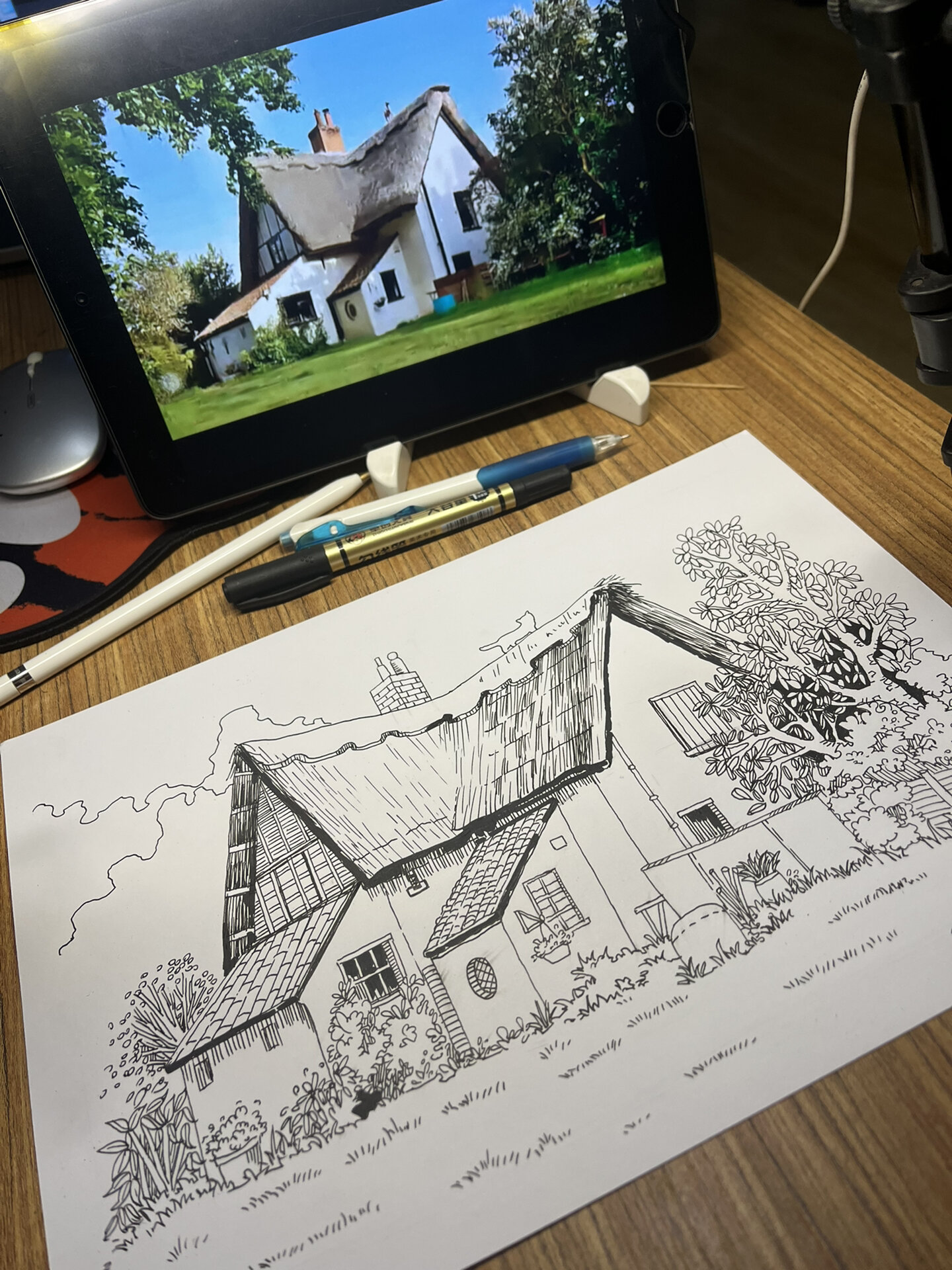风景速写9-12岁 比较适合有点透视基础的孩子画
