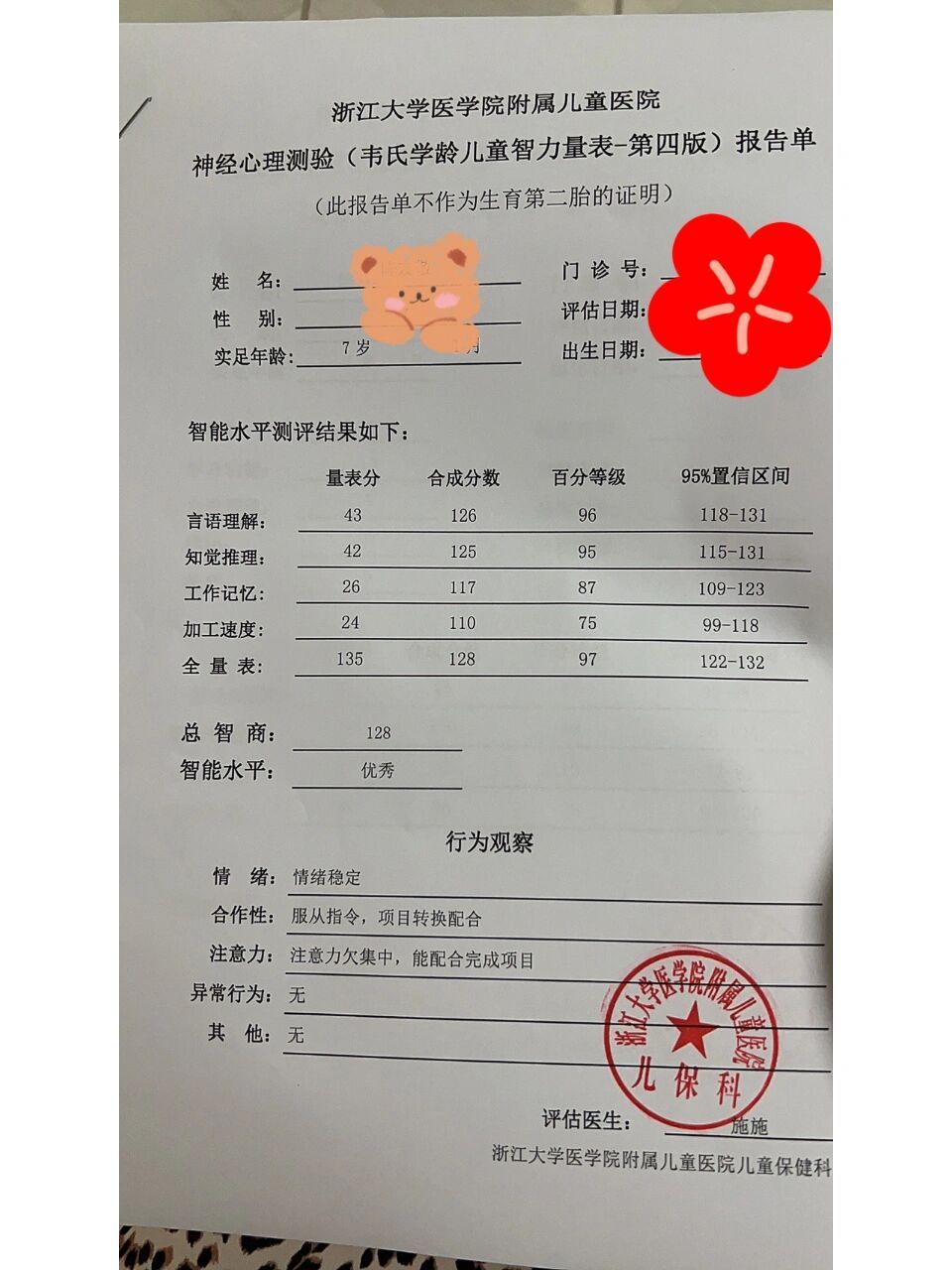 省儿童医院韦氏智力测试 首先说一下自己为啥要带孩子来测试智商 1