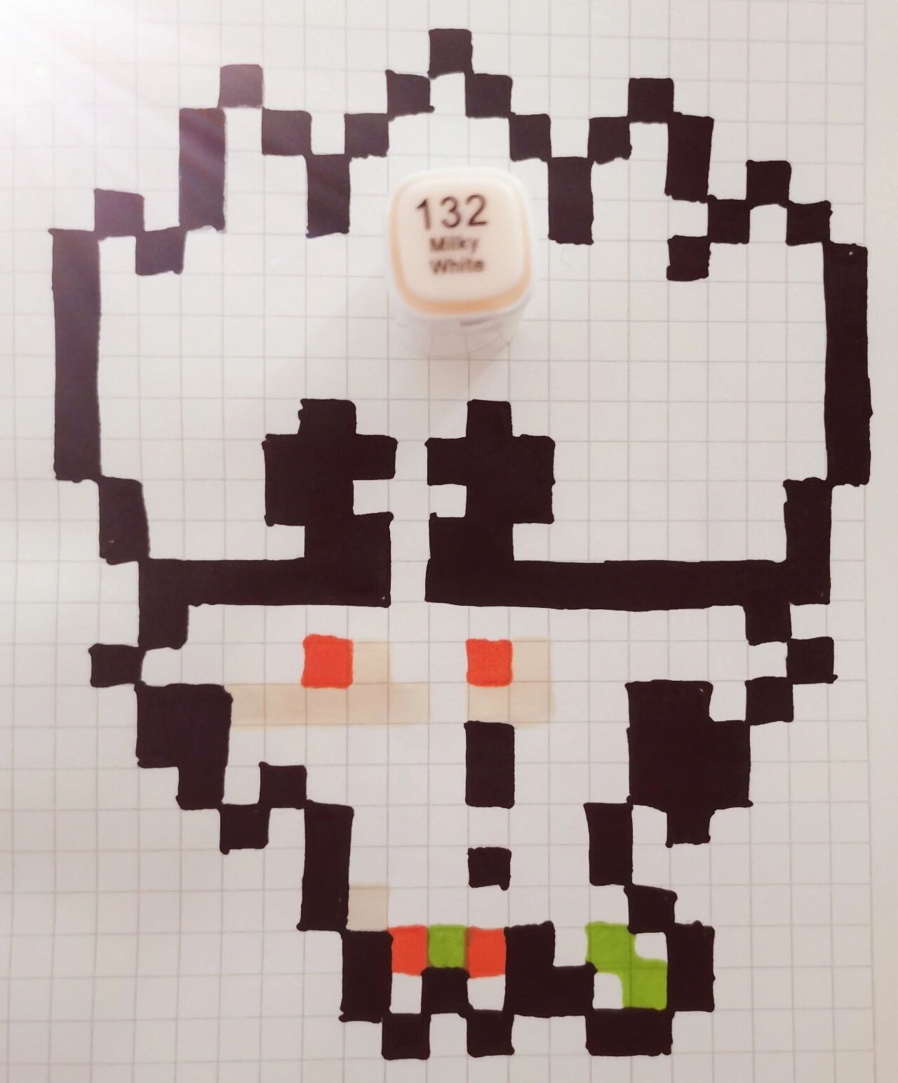 像素画教程—嘉德罗斯 今天画的是嘉德罗斯～有教程哟