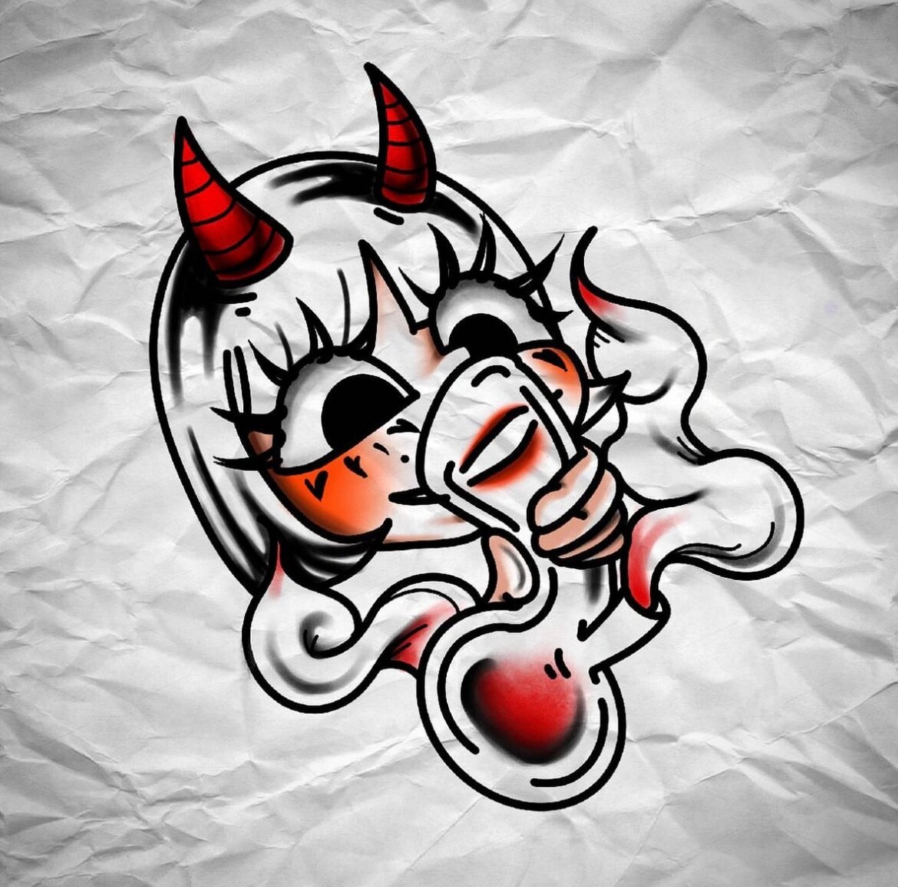 tattoo丨美式纹身丨纹身手稿丨彩色纹身