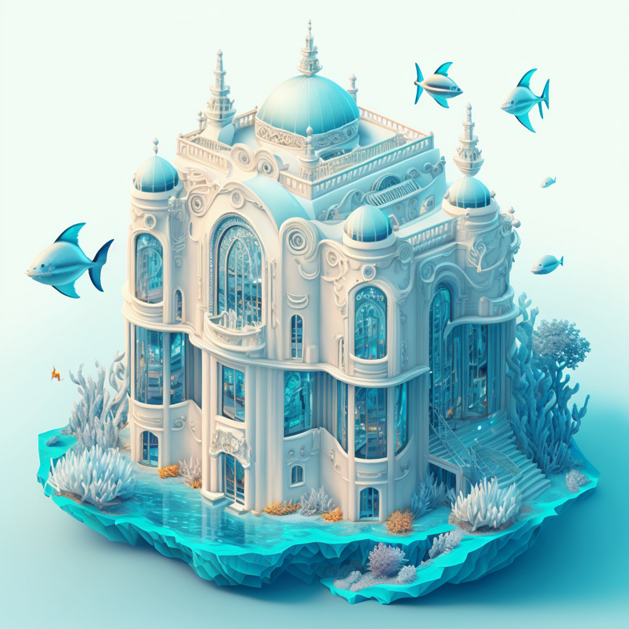 人鱼公主的海底宫殿～ 不知道各位人鱼公主住进去是什么感觉呀?