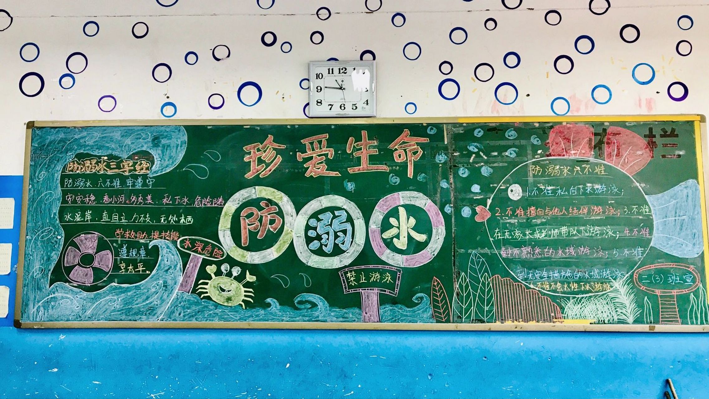 防溺水黑板报 珍爱生命,预防溺水