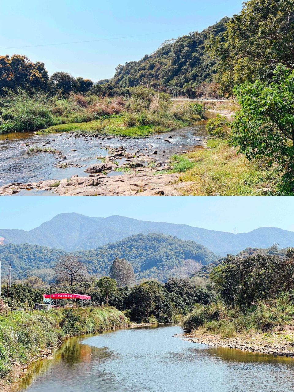 增城正果兰溪村,免费玩溪水 我们从导航到兰溪村,大概一个多小时吧,下