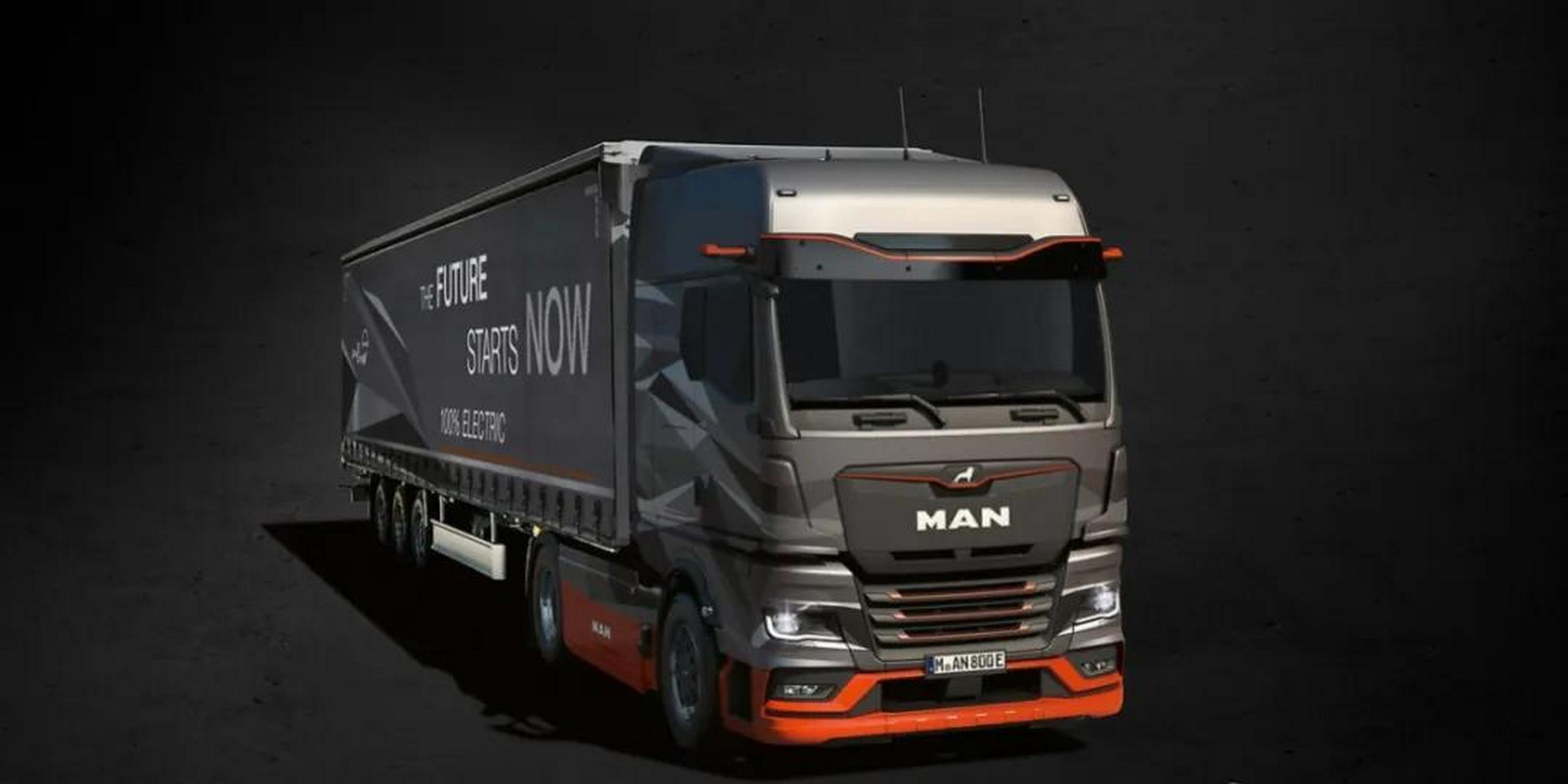 曼恩(man)卡客车公司开始销售其公司历史上第一辆重型电动卡车etruck