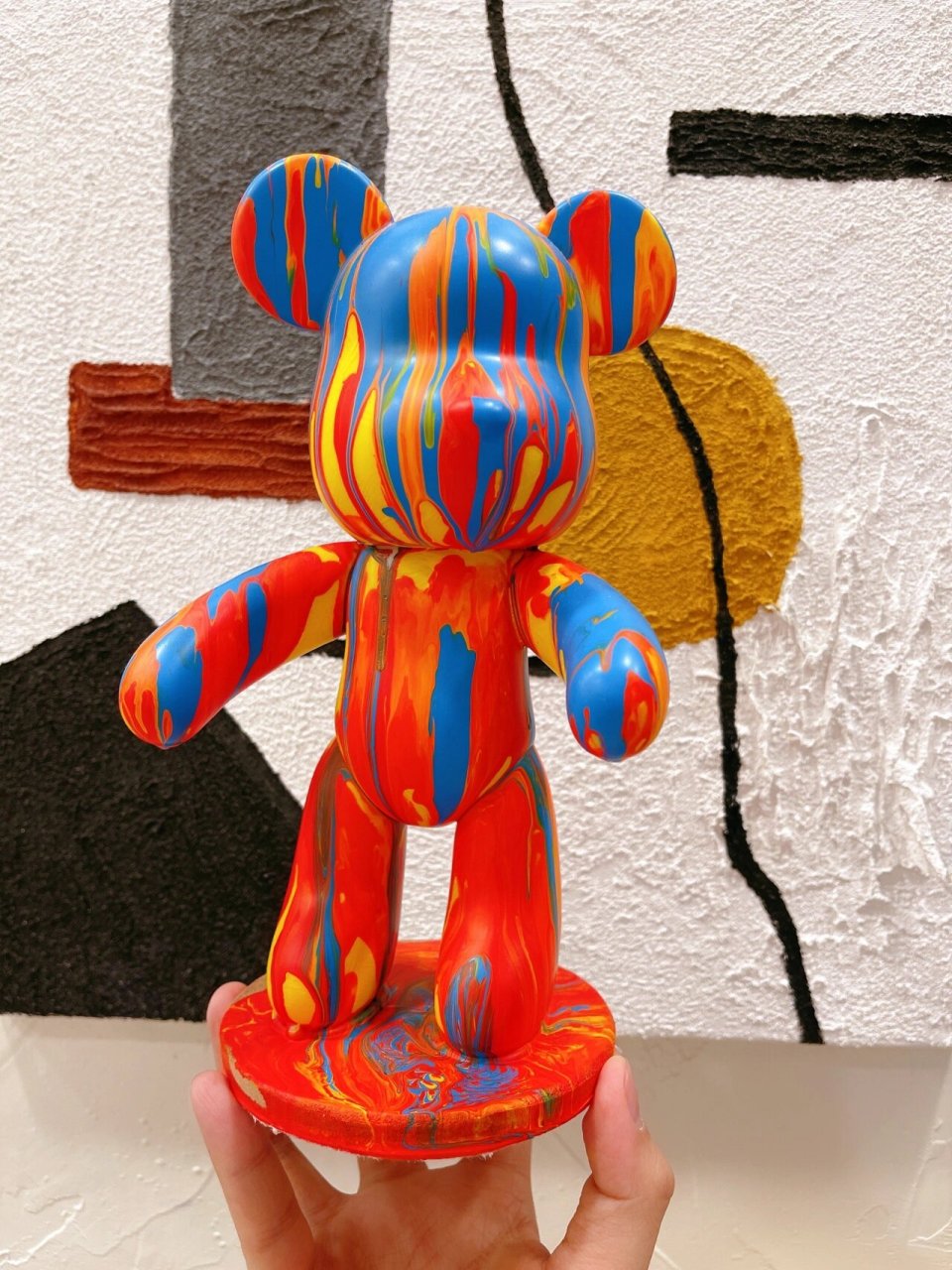 流体画暴力熊|红 黄 蓝