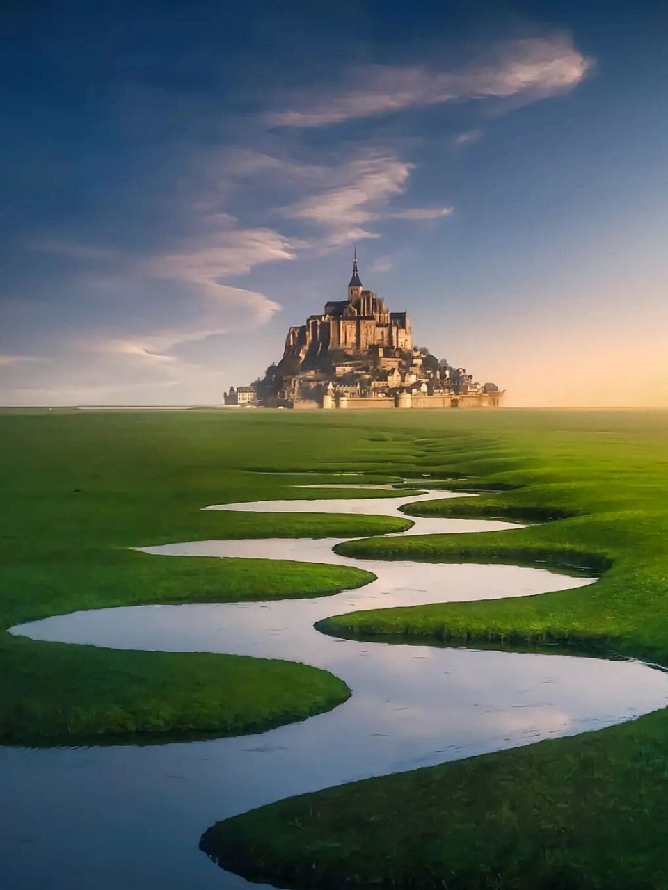 绝美的海上孤岛—圣米歇尔山