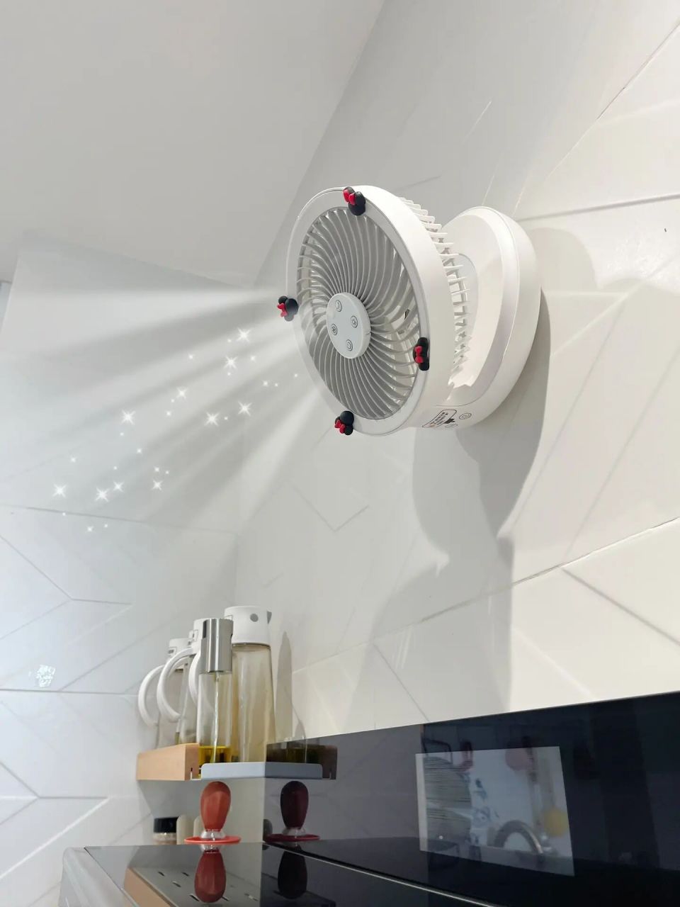 给厨房装个壁挂风扇91 让老公乖乖做饭秘诀~ 厨房做了石膏板全顶