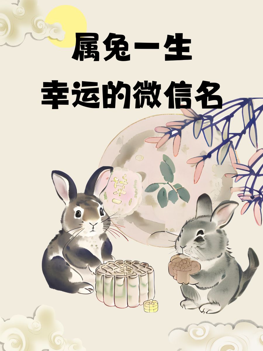 幸运兔耳朵 微笑兔宝宝 繁荣兔跃跃 翠绿兔苗苗 幸福兔朵朵 吉祥兔运