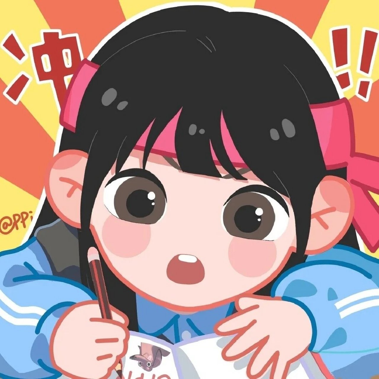 不明显学习情侣头像 情侣头像 女生头像 可爱头像 闺蜜头像 有