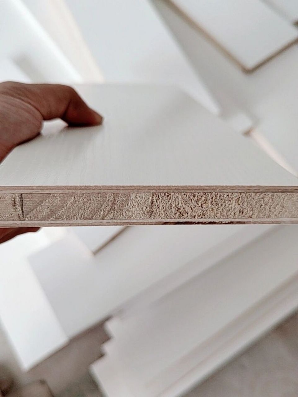 自己在板材店买的双筋生态板 感觉还行吧