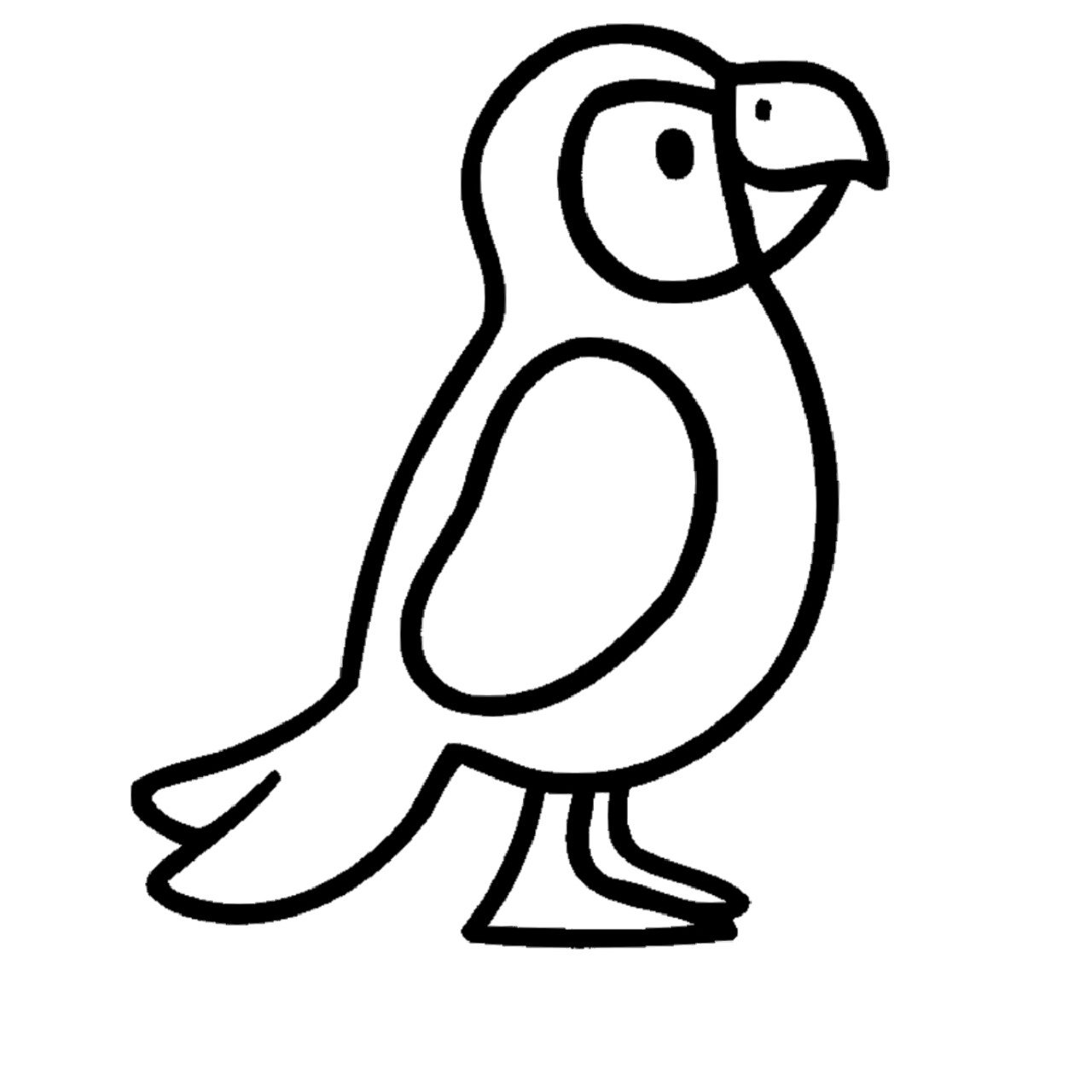 小动物简笔画涂色可打印