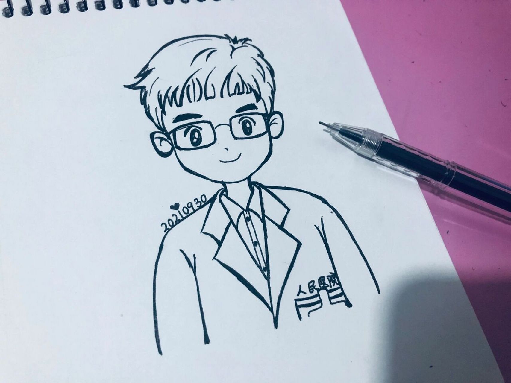 简笔画 | 男医生