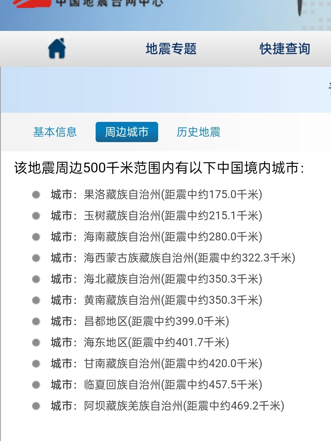 甘肃地震最新消息刚刚2021年3月20号凌晨3:50的简单介绍