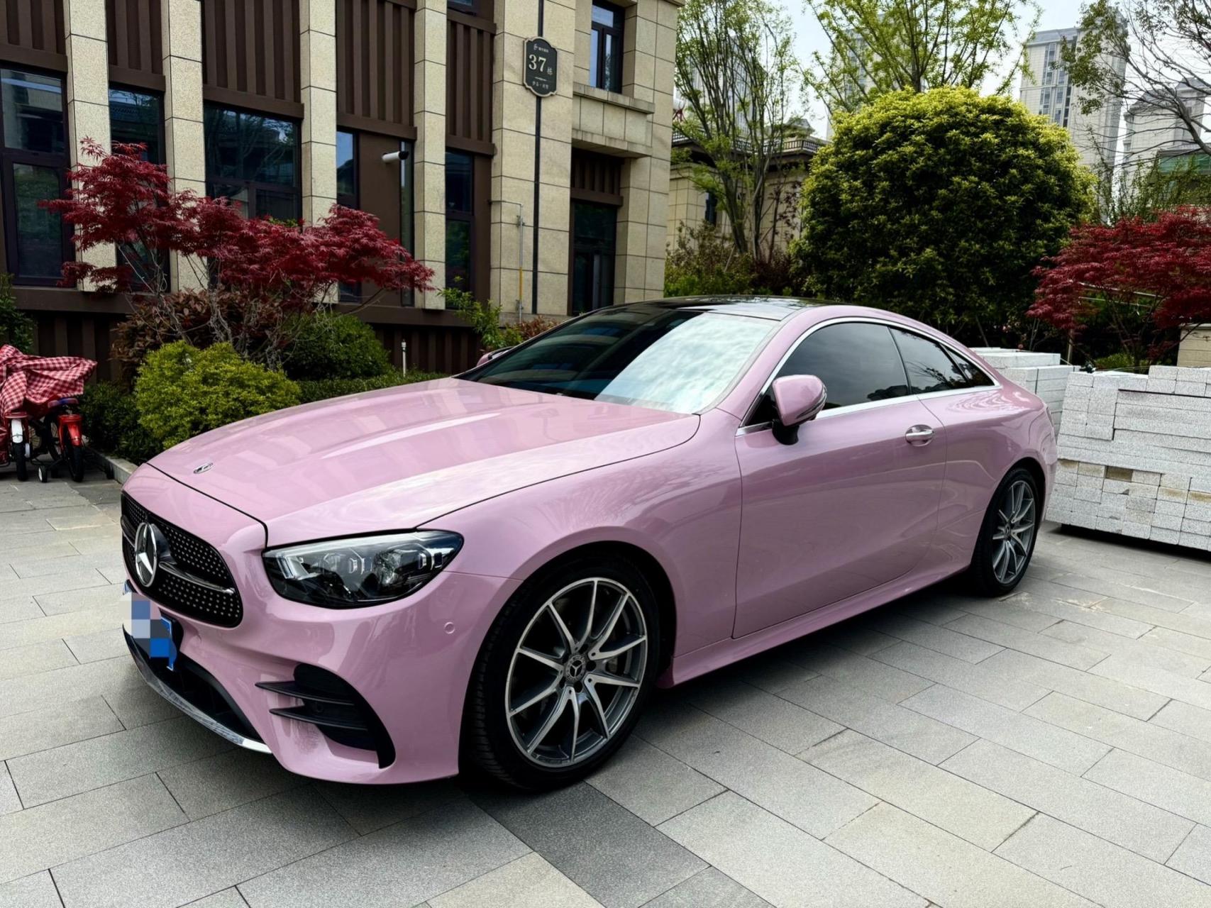 787891奔驰e300 ecoupe改色乌梅奶茶粉~91 小姐妹们好看吗~?