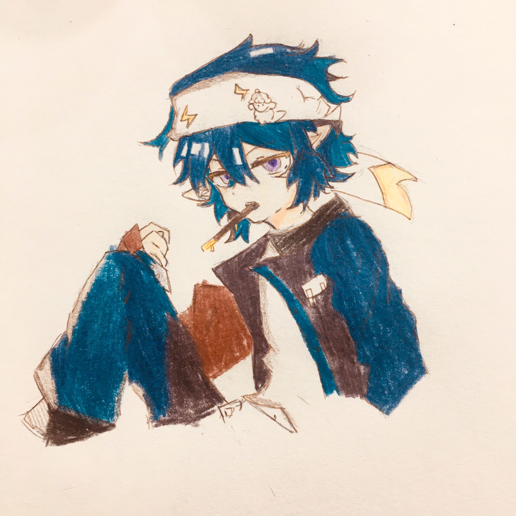 超级简单的雷狮简笔画