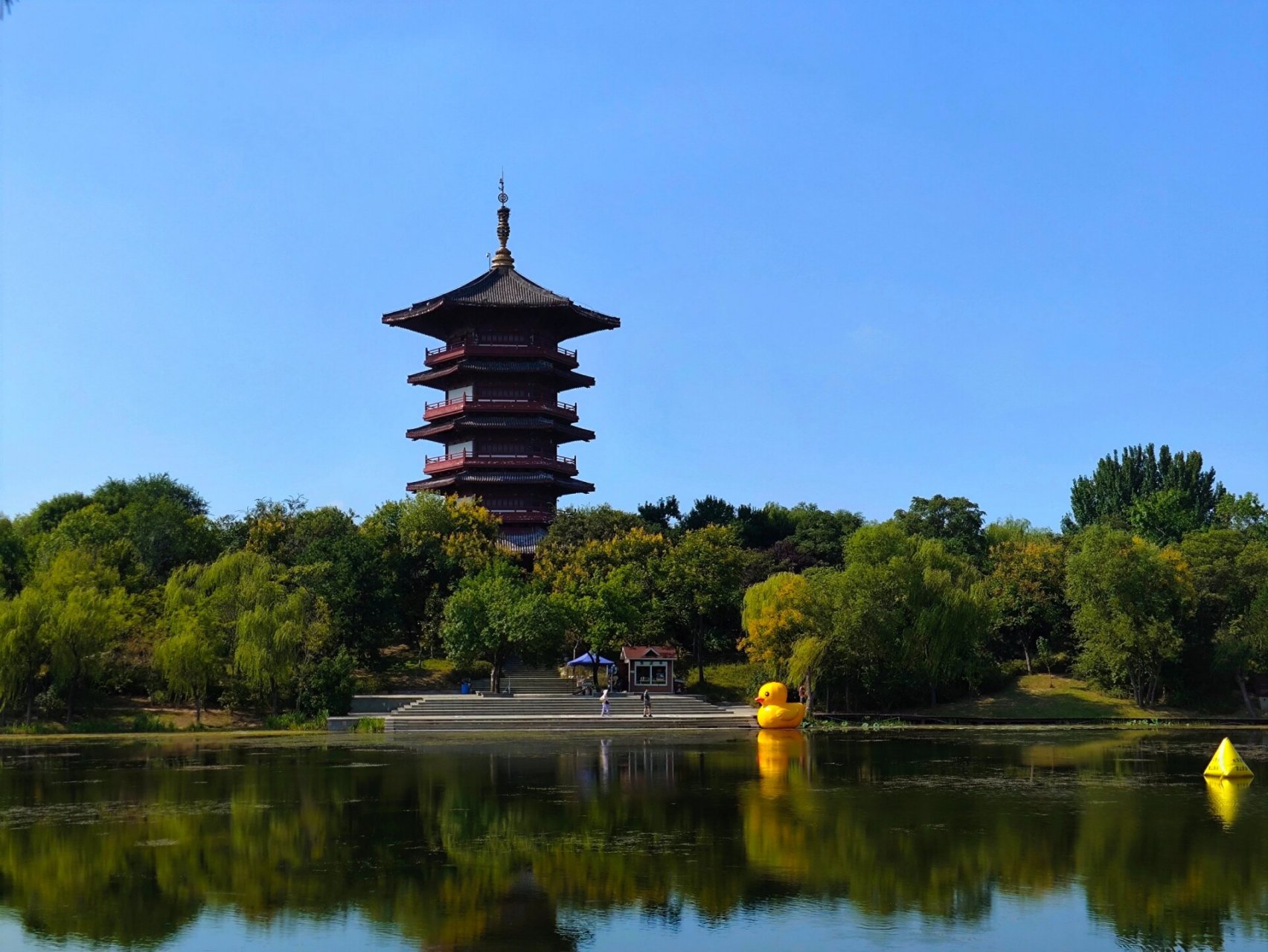 city walk-潍坊白浪河湿地公园94 1.鸢都湖 2-4.帅哥&美女 5.