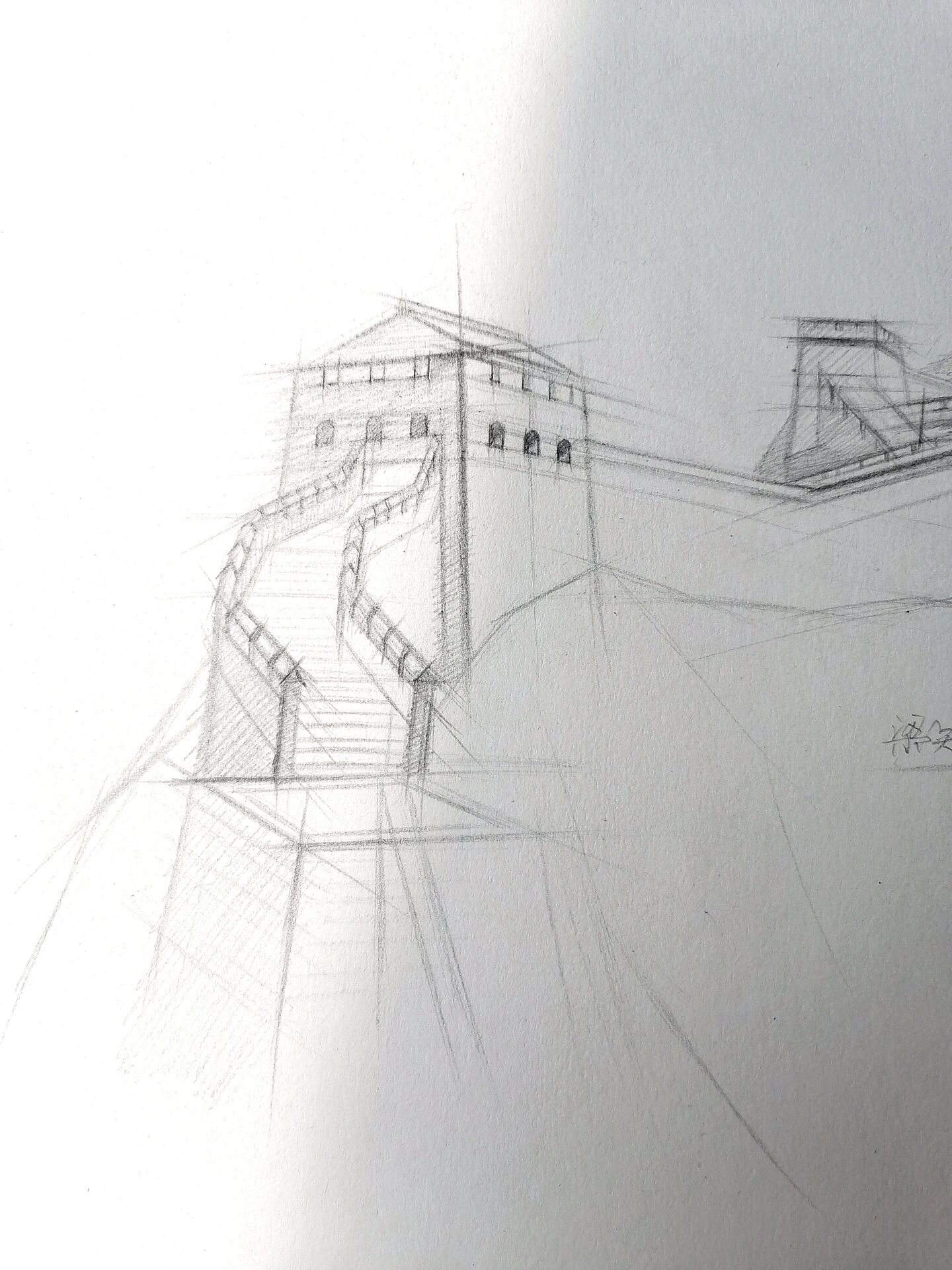 长城 | 结构素描,透视基础