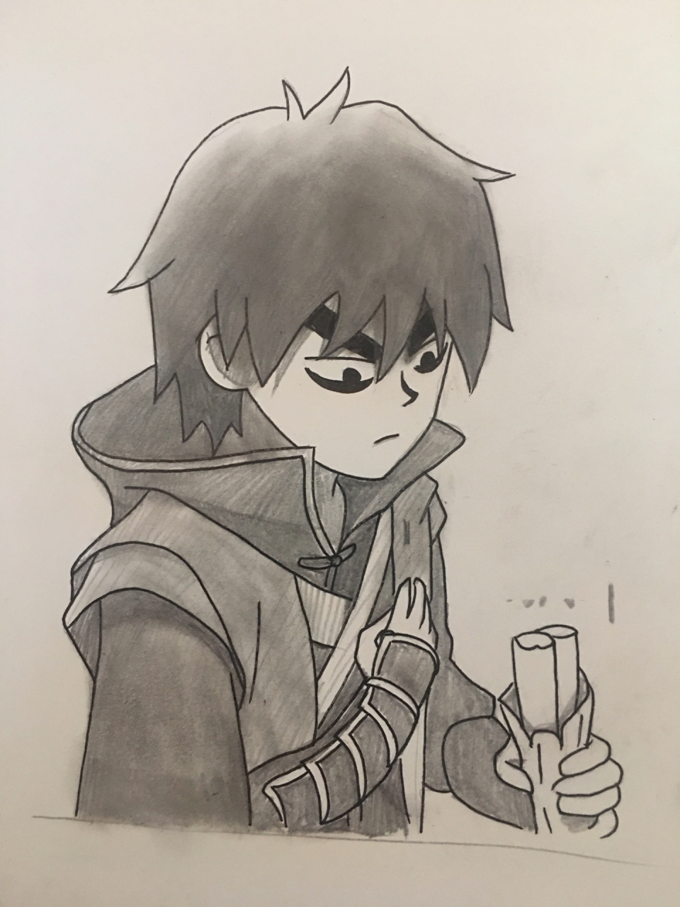 用普通纸画的伍六七 不错,我掌握了一门技巧,用橡皮擦擦它就能渲染