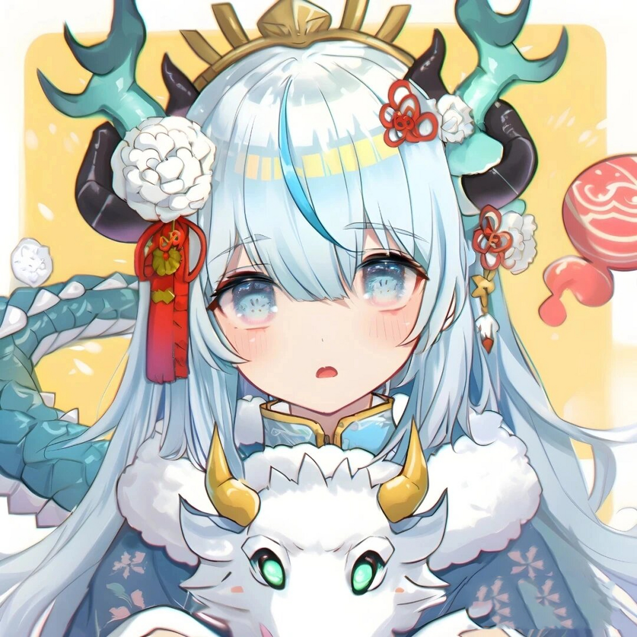 可爱的龙女头像