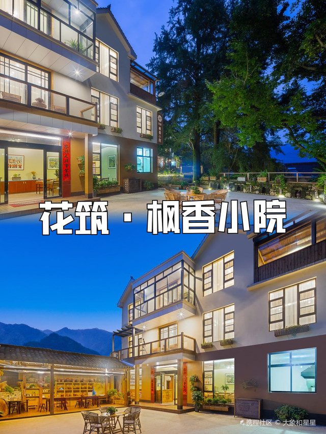 爱这民宿里让我梦回80的大花元素|_花筑·浙西大峡谷枫香小院庭院民宿