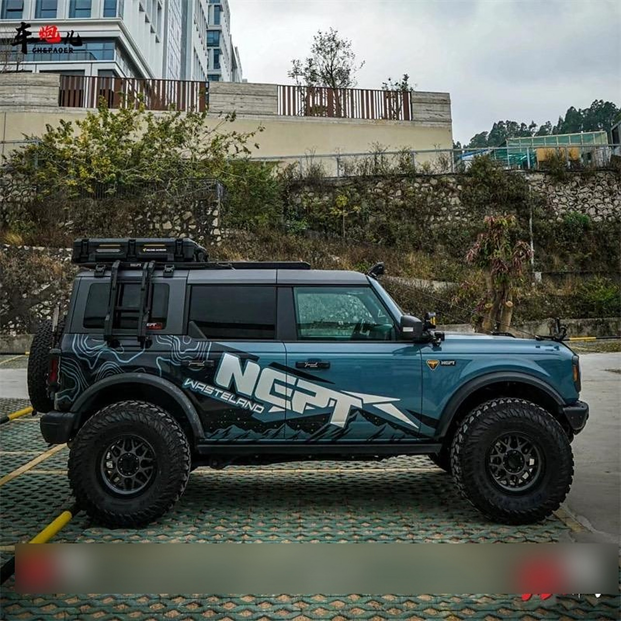 适用福特bronco烈马车贴拉花 坦克300牧马人越野车身改装个性贴纸