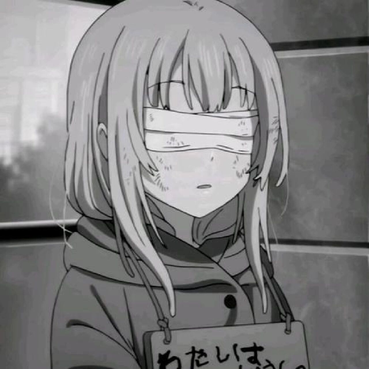 动漫黑白丧系女生头像    人生总有不期而遇的温柔和生生不息的温柔.