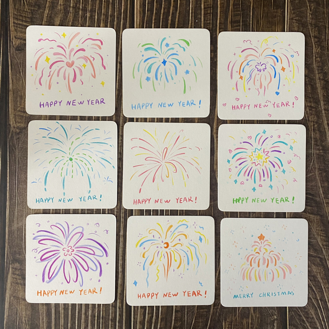 简笔画教程# #手帐# #手帐素材# #手抄报素材# #烟花# #彩铅手绘