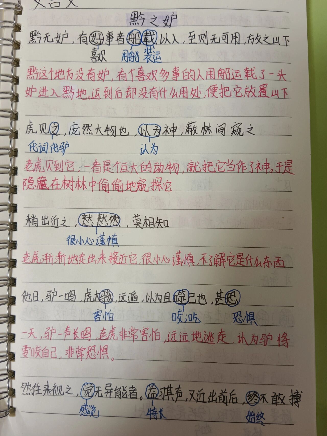 黔之驴翻译图片