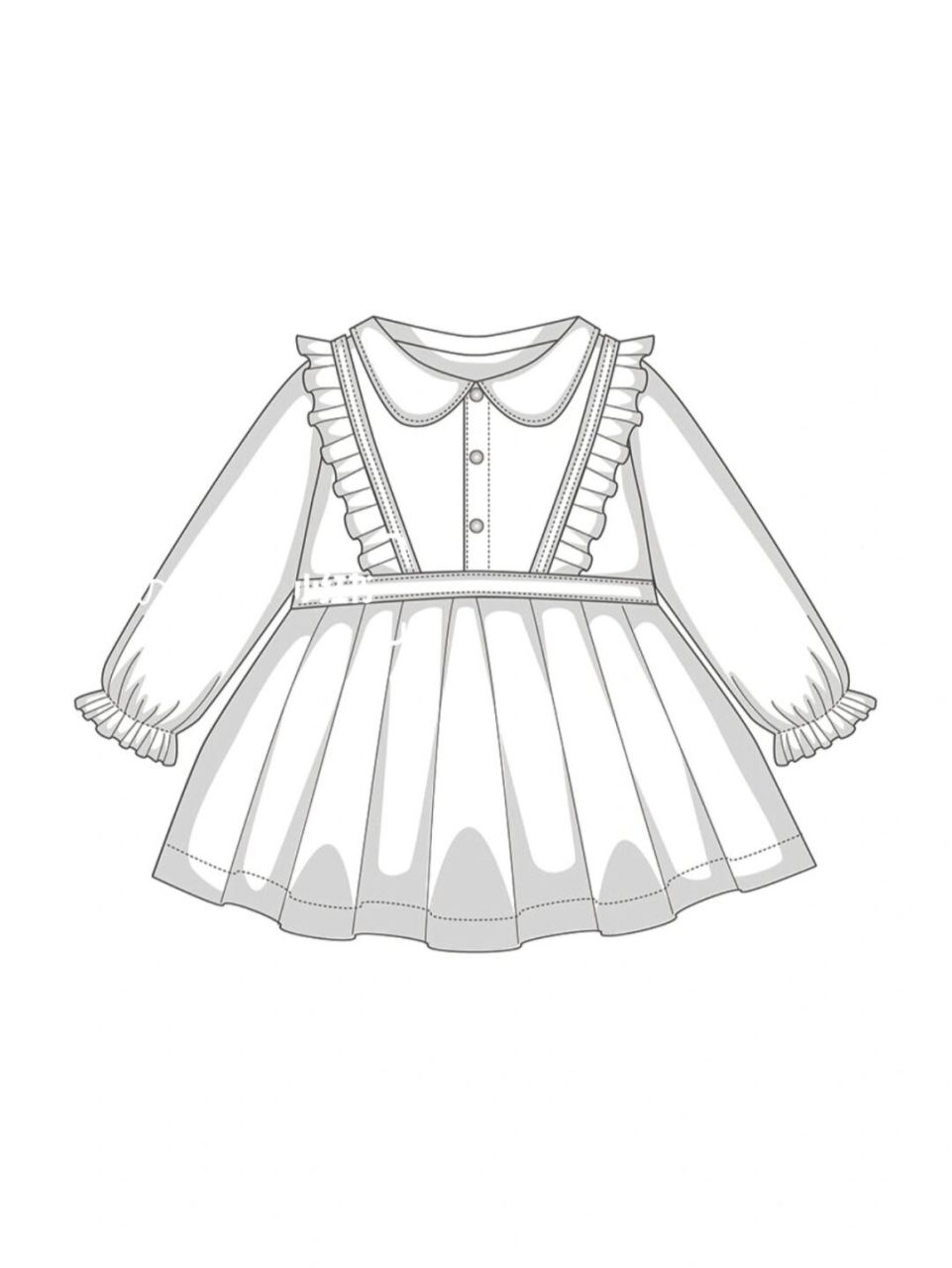 童装设计素材 |手绘款式基础 童装款式设计 童装款式图 服装设计线稿