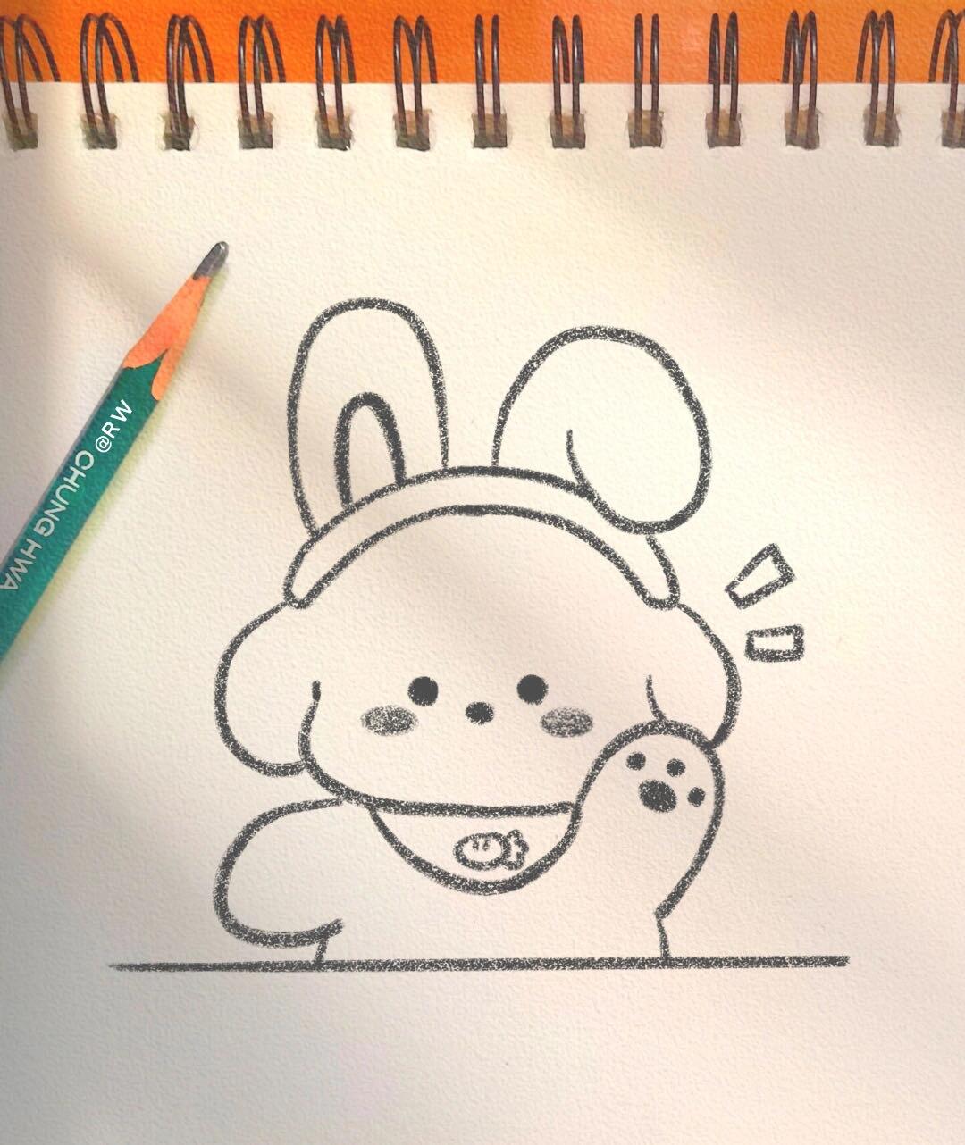 超可爱简笔画过程