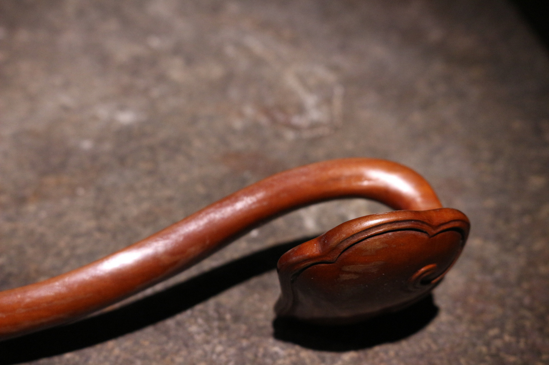 古董艺术品清代黄杨木如意