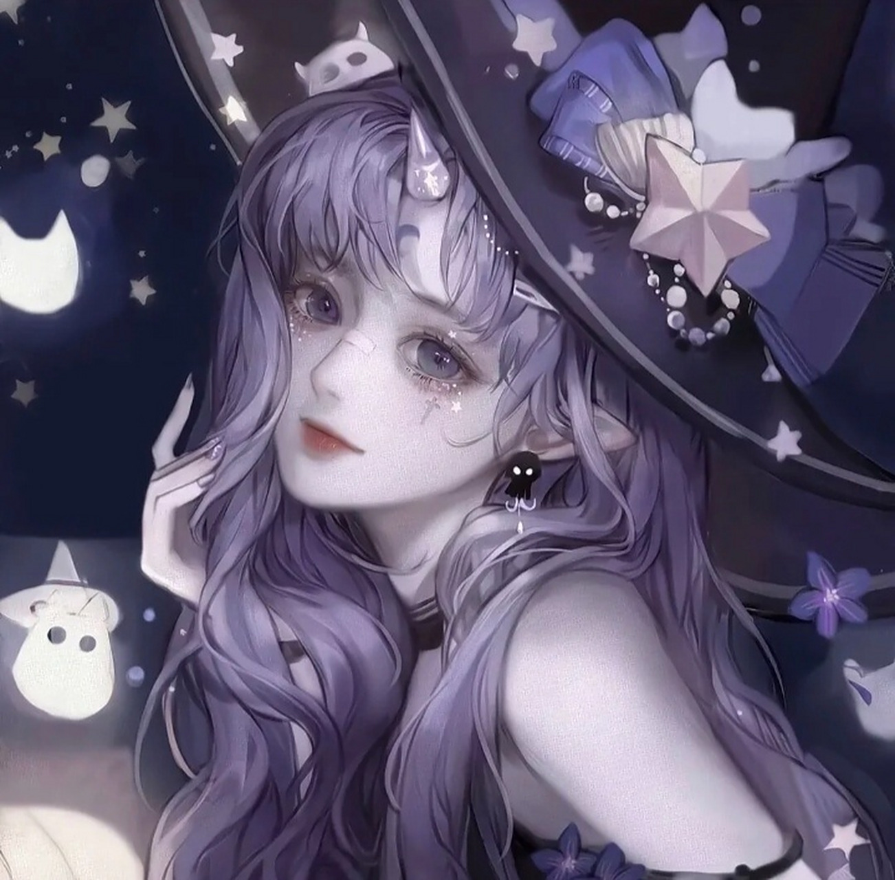 偏暗黑系的女生头像 "midsummer is orange flavor, the sweetness of